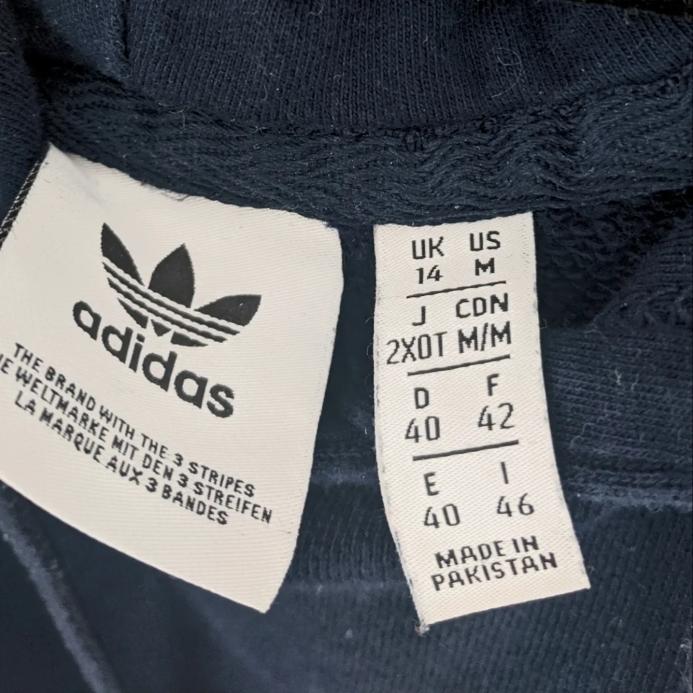 Adidas Hoodie Trefoil Logo, Size M, Navy Blue - Picture 3 of 6